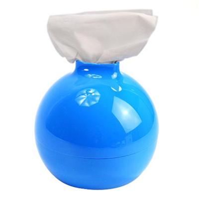 China Traditional Creative Candy Color Plastic Bomb Shape Tissue Paper Holder Napkin Roll Tissue Box Creative Green Orange Pumping Tissue Box for sale