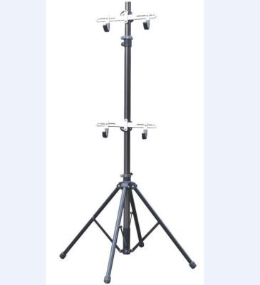 China MX hang 4 bike bicycle rack, bike floor stand alloy rack with two steel hooks, can hang max 4 bikes. for sale