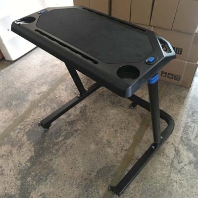 China Foldable Indoor Recycling Trainer Computer Desk Bike Table with Grip with Wheels Suitable for Computer for sale