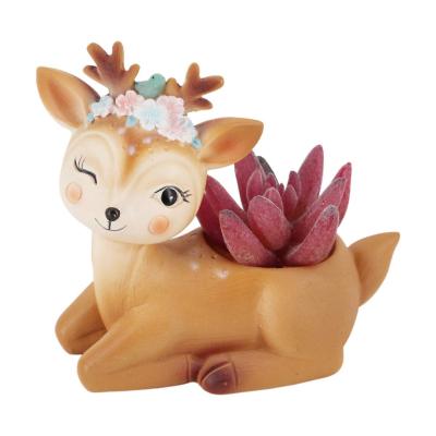 China Creative WALL Plants Flower Pots Sweep Ornaments for Succulent Pot Decorated Office Garden Living Room with Sweet Hedgehog Family for sale