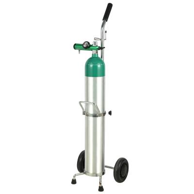 China Medical Portable Medical Gas -Size Aluminum Oxygen Cylinder Sets With CGA870 Valves Click Regulators for sale