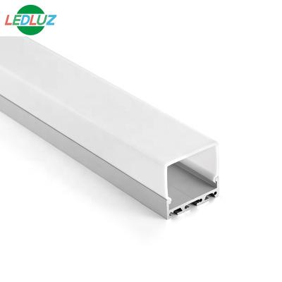 China Aluminum Alloy LED Aluminum Profile 45x42MM With Square Diffuser for sale