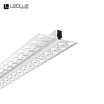 China ALP129 Decorations 12MM Drywall Plaster In Aluminum Profile For 5MM LED Strip for sale