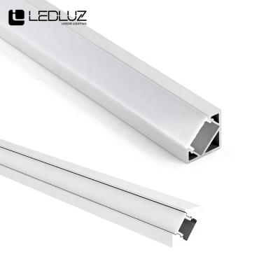 China LED Strip Lighting 45 Degree Corner Mount LED Aluminum Profile For 10MM 5MM LED Strip for sale