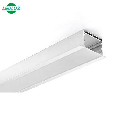 China Aluminum Alloy 2 Inch Recessed LED Aluminum Profile With Flange for sale