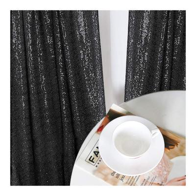 China Halloween Sequin Backdrop 153x214cm Bling Bling Sequins Drapes Black Sequin Party Backdrop Party Curtains for sale