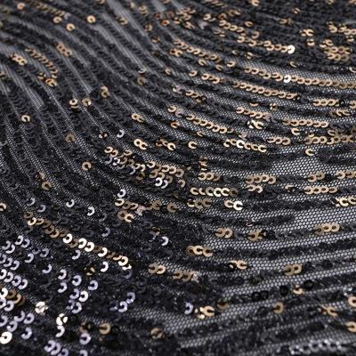 China Sequin 2019 3Mm Mesh Flower Handmade Sequin Fabric 2018 Latest Design Water Soluble Sequin Fabric Density Water Soluble for sale