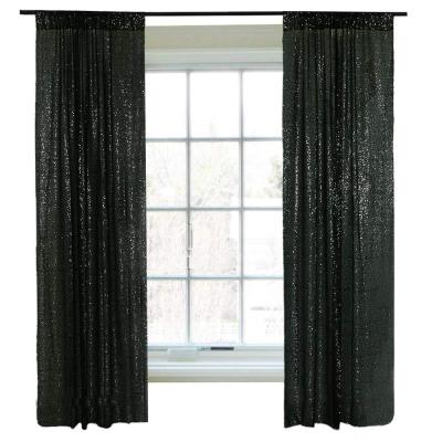 China Gray Sequin Backdrop Black Curtain Backdrops Party Decoration Pleat Sequin Isolated Curtain for sale