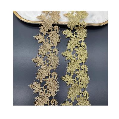 China Viable Sequin Barcode Wedding Dress Flower Clothing Accessories Lace Up Trim Fabric for sale