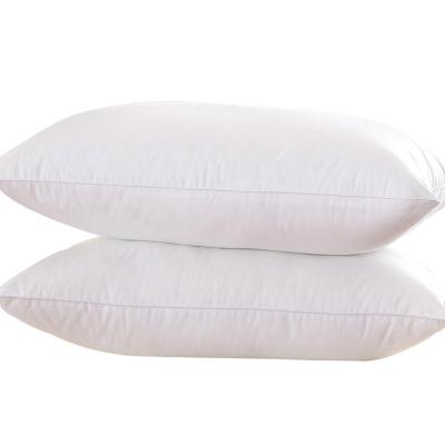 China Wholesale Cheap Soft White Duck Down Feather Insert Hotel Bed Pillow for sale