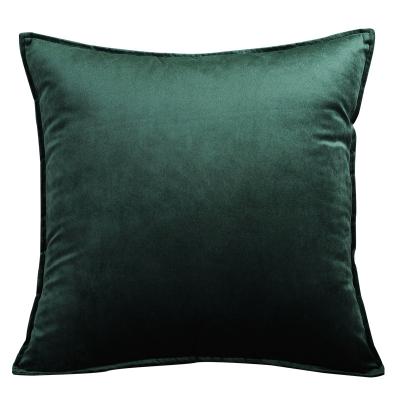 China Hot Selling High Quality Living Room Solid Color Plush Velvet Sofa Waist Pillow Modern Inner Single Pillowcase Caring Sofa Waist Pillow for sale