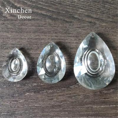 China Wholesale longan crystal shape pieces europe chandelier prisms crystal pendants for wedding decoration for sale