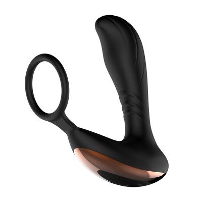 China Wireless Control Massager Delay Ejaculation Ring Toy For Men Real Touch Feeling Prostate Massager Male Plug Anal Vibrator for sale