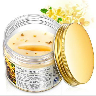 China BIOAQUA Anti-Puffiness Gold Osmanthus Eye Mask Women Collagen Gel Protein Eye Care Sleep Patches Mask for sale