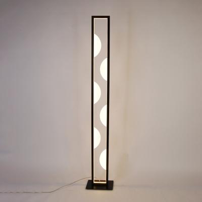 China Private label modern nordic style indoor lighting metal floor lamp 19w loft led floor light for sale