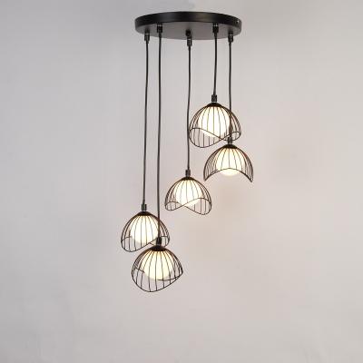 China Modern Wholesales Decorative Lights 5 Hanging Pendant Lamp Popular Indoor Nordic E27 Pendant Light for sale