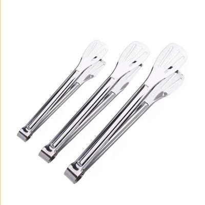 China Wide Head Stocked Stainless Steel 9/12/14 Inch Food Clip/BBQ Tongs for sale