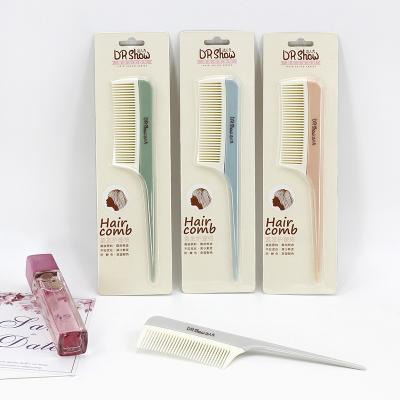 China Factory wholesale dense fashion rat tail plastic toothed comb for salon and home for sale