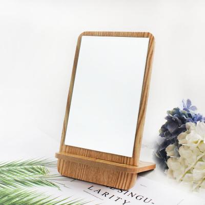 China Square Minimalist Combination Wood Grain Non-Specific Meeting Table Makeup Mirror for sale