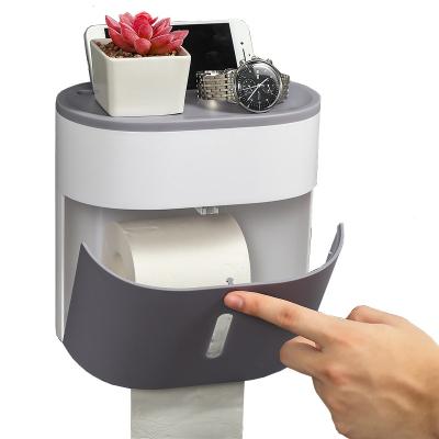 China Eco-friendly factory wholesale production of waterproof napkin holder multifunctional toilet paper tissue box for sale