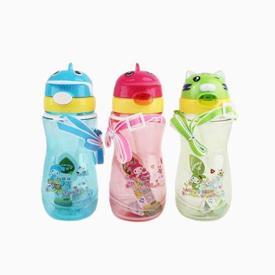 China Stored Cartoon Portable Children's Drinks Mug With Handle Straw For Outdoor Use for sale