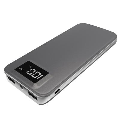 China High capacity high quality dual port 20000 mAh lithium battery power bank, with mobile power and LED light display power for sale