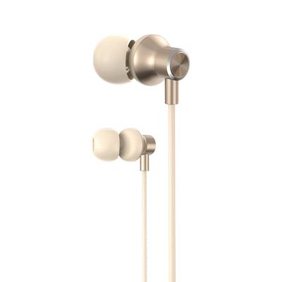 China Perfect Sound FONENG T38 In-ear Metal Case 1.2M Long Gold Wired Earphone for sale