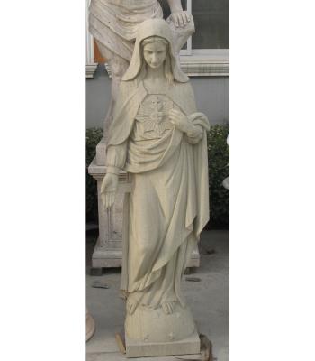 China Large Traditional Outdoor Religious Virgin Mary And Jesus Marble Carvings Statue for sale