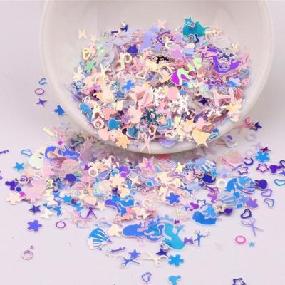 China Fashionable Scissors Shell Key Hollow Four Corners Glitter Shaped Mixes Nail Art Nail Polish Nail Gel Decoration for Dog for sale