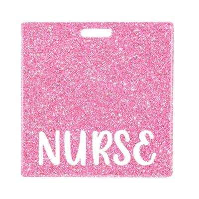 China Glitter Resin Acrylic Sheet Badge Buddy The Essential Model for Business Gift Giving for sale