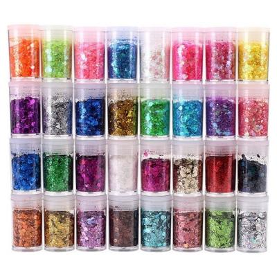 China Ecofriendly Candle Making Bath Bomb Lips Soaps Resin Tumblers Art Nail Art Glitter Sticker Nails 10ml Jar Nail Powder Glitter for sale