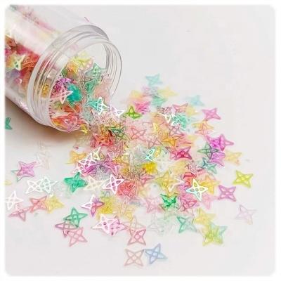 China DIY Craft Embellishments Hollow Four Pointed Star Sequins in Mixes and Customized Shape for sale