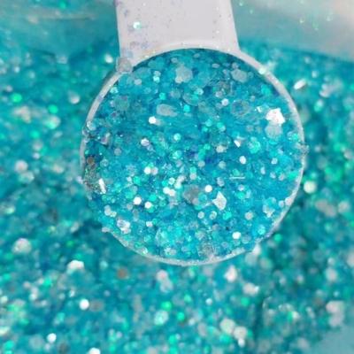 China Funky Glitter Iridescence rainbow Glitter for Nail Art Indoor Party Decorations Mixed Size Christmas Holiday Decoration for sale