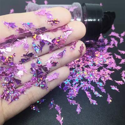 China Dancing Girl Glitter Shaped DIY Manual Crystal Mud Filling Nail Art Flowers PET Occasion Wedding Party Home Decoration for sale