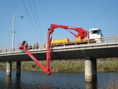 China Tipo equipamento da cubeta de Dongfeng 6x4 da inspeção da ponte, plataforma 16m 270HP da inspeção da ponte à venda