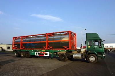 China ISO-Roestvrij staal 40ft Vloeibare Tank Verschepende Container/LPG-Opslagtanks Te koop