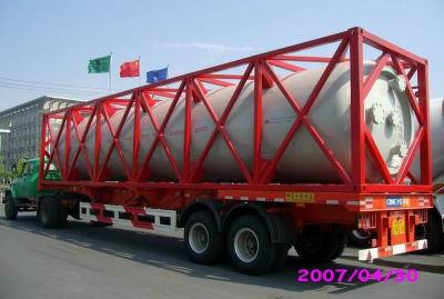 China Roestvrij staal met hoge weerstand 40ft Vloeibare de Tankcontainer van ISO voor het Chemische Verschepen Te koop