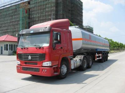 China 3 de Containeroplegger 39000L van de assen Chemische Vloeibare Tankwagen Te koop