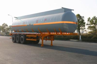 China Chemische Vloeibare Tankwagen Semi Aanhangwagen met 3 Bpw As, Staalaluminium Te koop