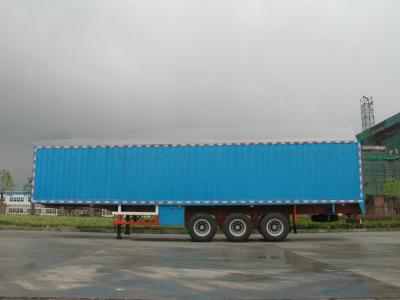 China Hochfester Stahl-Van Semi Trailer zu verkaufen