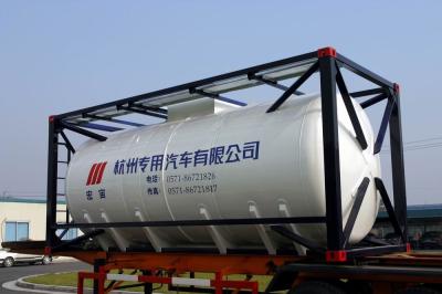 China 20ft Vloeibare Tankcontainer 26000L Te koop