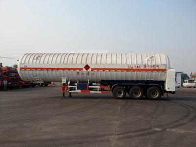 China Dubbel Gelaagde Cryogene het LNGtank van de Gashoudervrachtwagen 56000L 3x13T FUWA Alxe Te koop