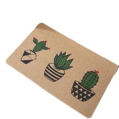 China Washable High Quality Indoor Outdoor Customized Printed Logo Carpet Rubber Entry Door Foot Mats for sale