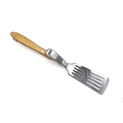 China Easily Cleaned Food Grade Stainless Steel 2 In 1 Function BBQ Spatula for sale