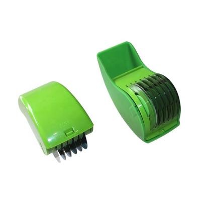 China Good Viable Selling Most Popular Products S/S 430+Pp Manual Green Roller Vegetable Cutter for sale