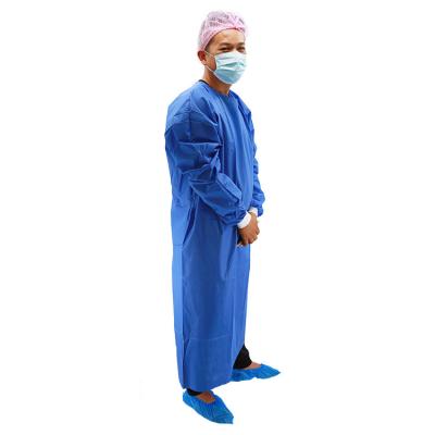 China Water Proof Isolation Gown SMS Disposable Coverall Suit Protective Medical Clothing for sale