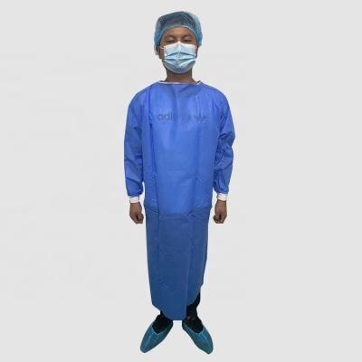 China Advanced Medical Safety Protective Gowns Custom Made Woman Hospital Surgical Gown for sale