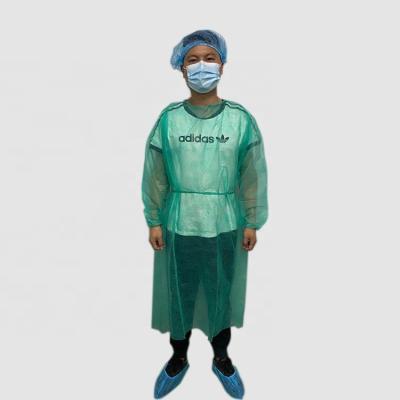 China Safety Protection Discount Cuff Disosable Hospital Surgical Gown Isolution Elastic Price Medical Gown for sale