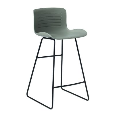 China Latest Modern PP Open Back And Commercial Adjustable PP Chair Patented High Leg Bar Chair for sale