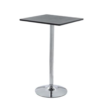 China Fixed Height Bar Table Square MDF Top Counter Height Bar Table For Bar for sale